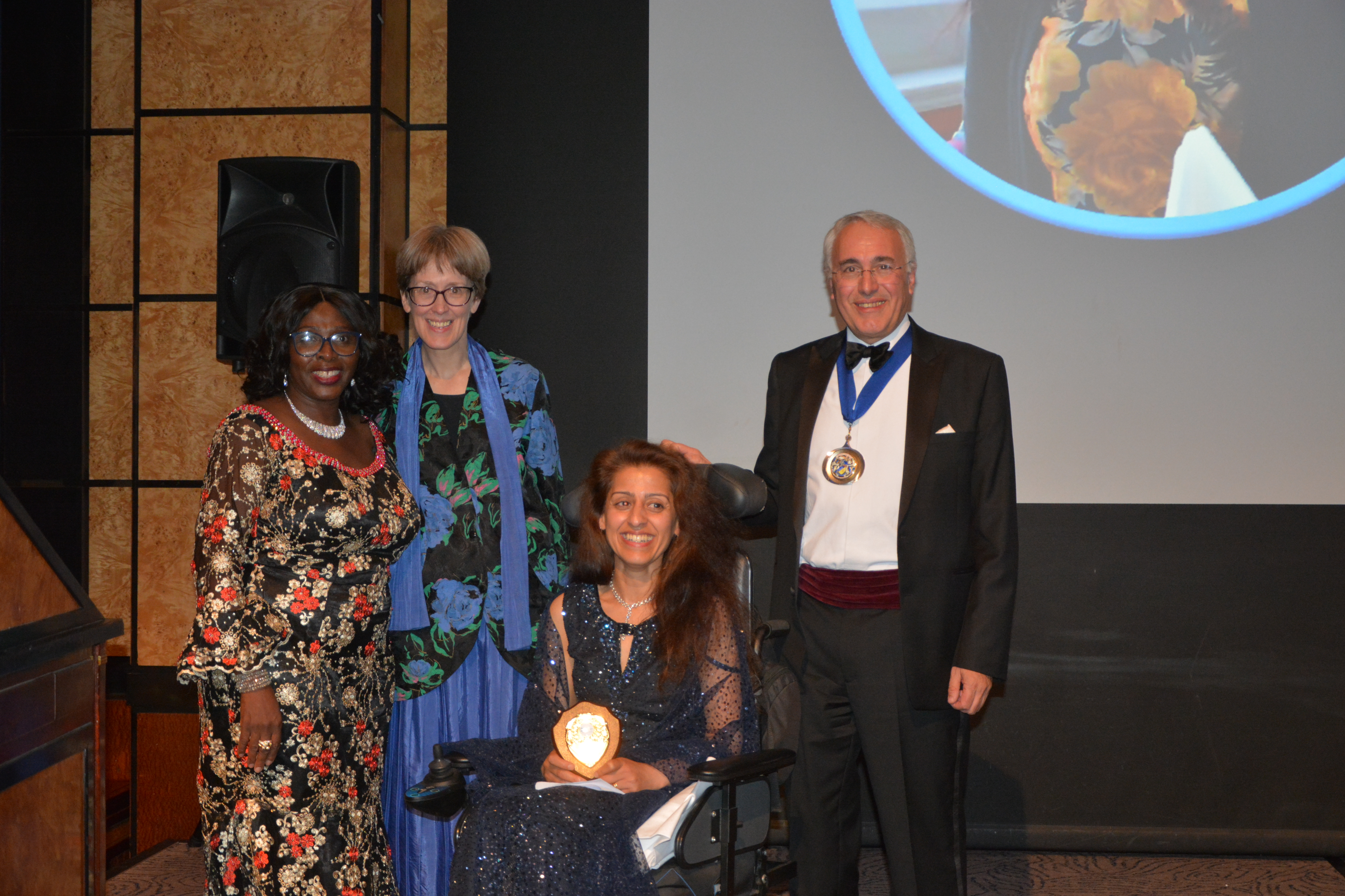 From left: Mary Akangbe, President, Zenith Global Health, Miss Rachel Hargest, former RSM Trustee, Dr Afsana Elanko and Professor Robert Kirby, President, BASO – The Association for Cancer Surgery.