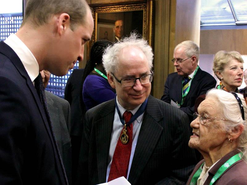 Carice Ellison-Cliffe in January 2017, meeting HRH The Duke of Cambridge with RSM President Professor Sir Simon Wessely