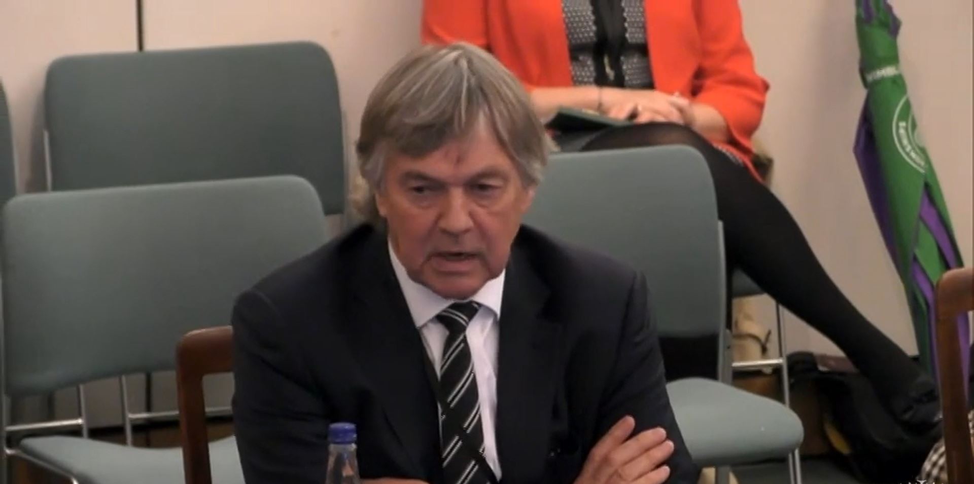 President of the RSM Professor Roger Kirby giving evidence at parliament