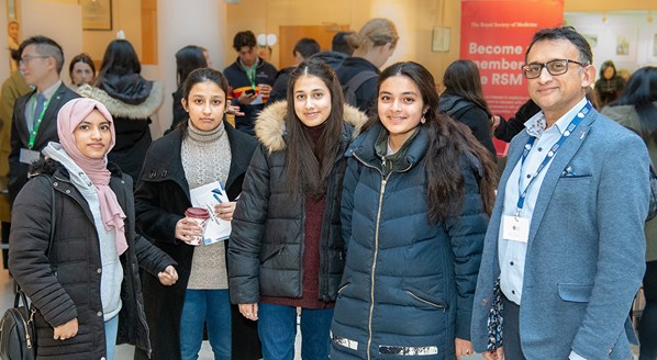 Members of the Future Leaders Programme with Professor Nik Patel, Chair of the RSM’s Academic Board